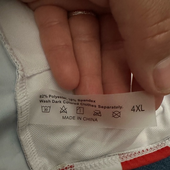 4XL holiday colored stripe star bikini set - Picture 4 of 6